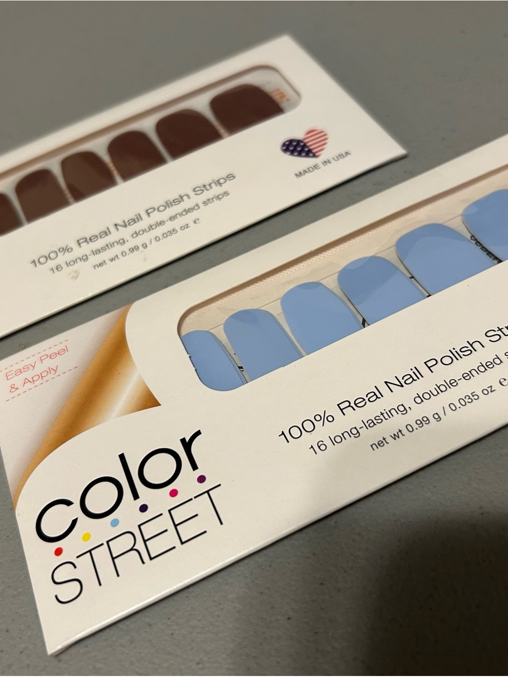 Color Street Aspen Sky / Upper East Side Blue Nail Strips